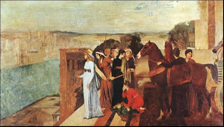 Semiramis Building Babylon, Edgar Degas